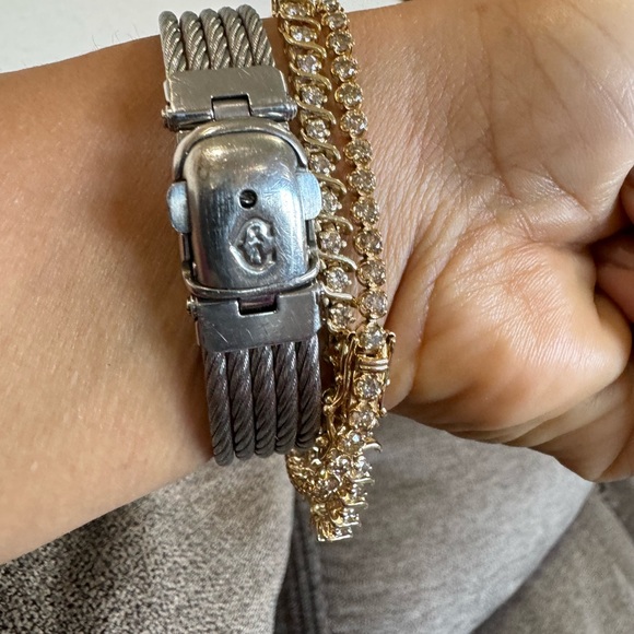 Philippe Charriol Swiss Quartz Watch– Stainless Steel Cable Bracelet. 29mm - Picture 6 of 13